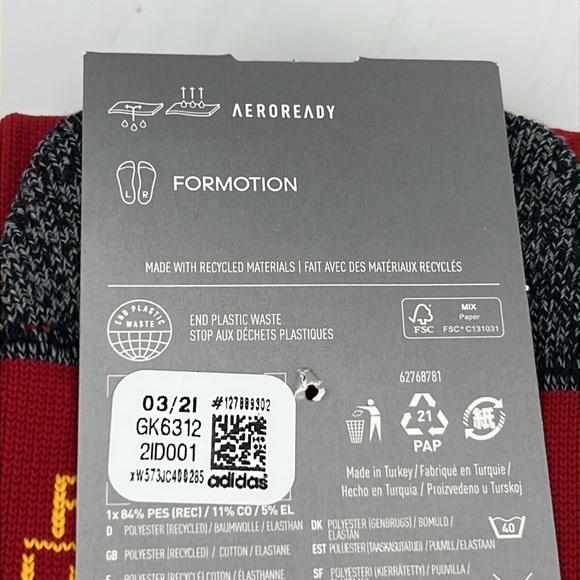 Adidas Mens MI ADI 21 Socks PrimeGreen Team Sport Soccer Futbol New SZ L 9-10.5 - Picture 7 of 8